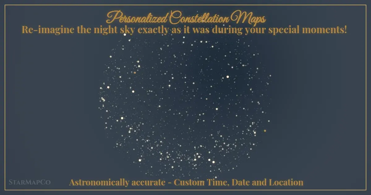 Valentine's Day custom star map gift idea