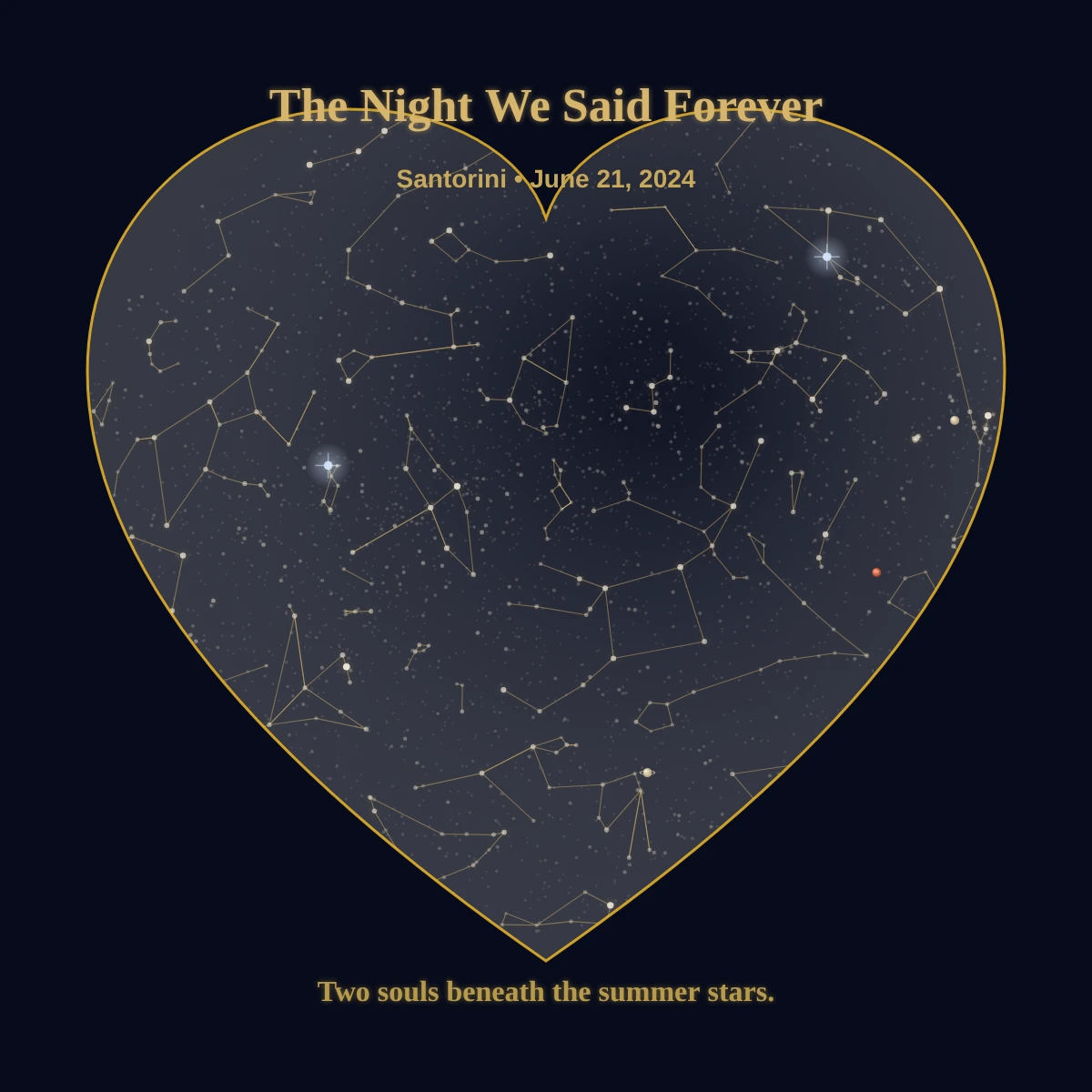 Wedding · Cinematic star map