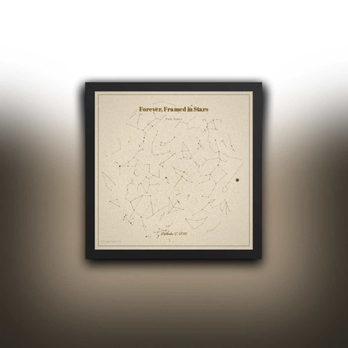 Framed StarMapCo print mockup